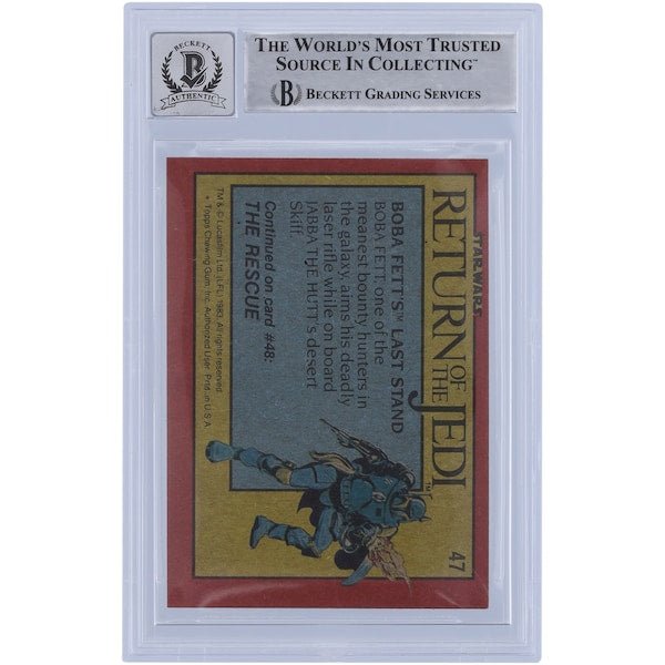 Tom St. Amand Star Wars Autographed 1983 Topps Return of the Jedi 47 BAS Authenticated 10 Card - The Ballers Bank