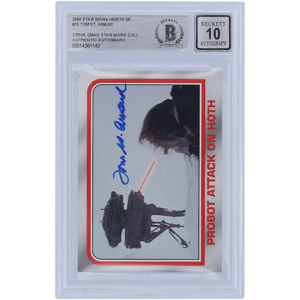 Tom St. Amand Star Wars Autographed 2004 Topps 25 BAS Authenticated 10 Card - The Ballers Bank