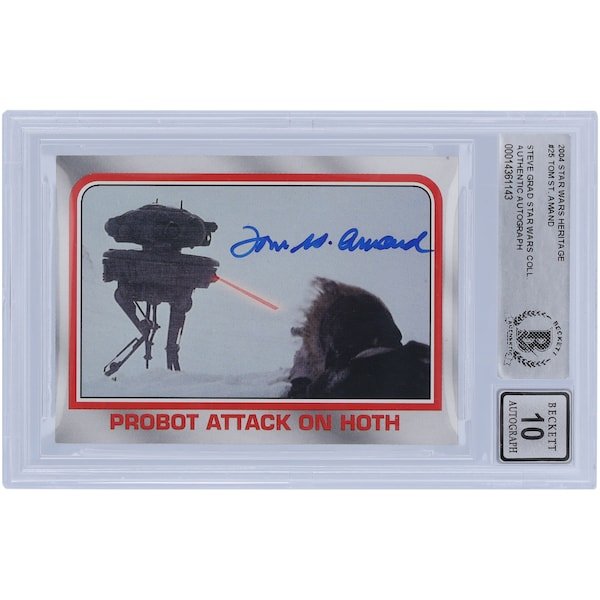 Tom St. Amand Star Wars Autographed 2004 Topps 25 BAS Authenticated 10 Card - The Ballers Bank