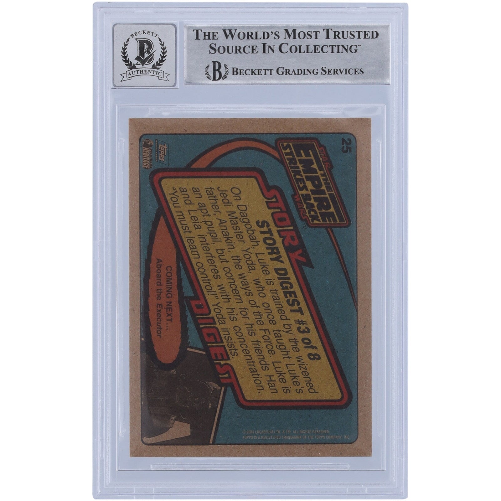 Tom St. Amand Star Wars Autographed 2004 Topps 25 BAS Authenticated 10 Card - The Ballers Bank