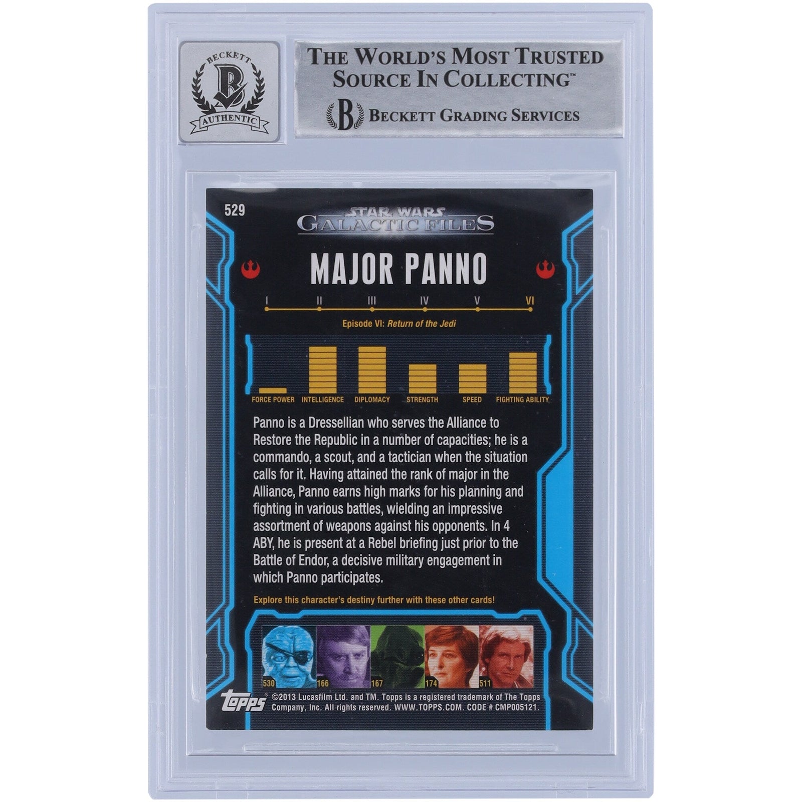 Tom St. Amand Star Wars Autographed 2013 Topps 529 BAS Authenticated 10 Card - The Ballers Bank