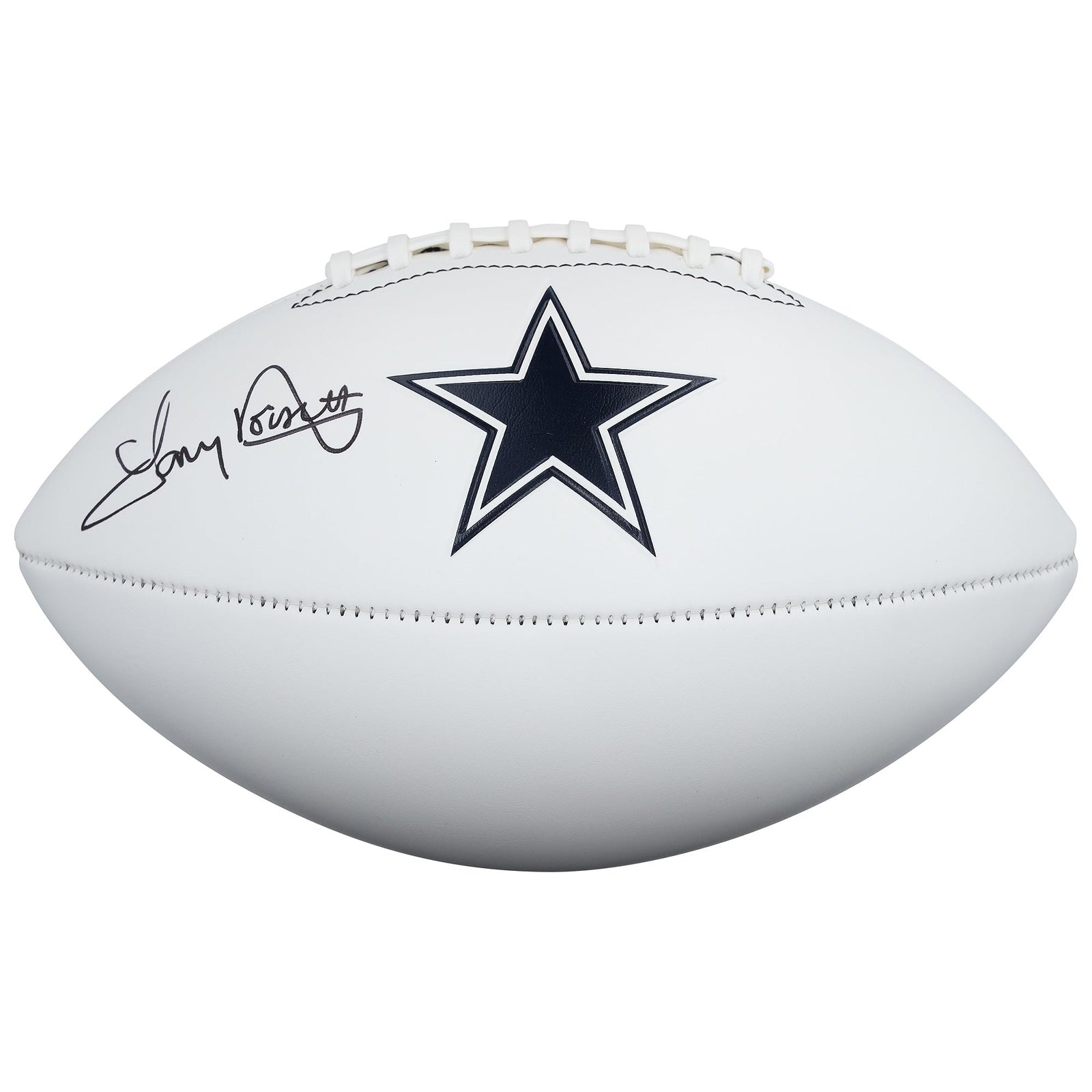 Tony Dorsett Dallas Cowboys Autographed Fanatics Authentic Franklin White Panel Football - The Ballers Bank