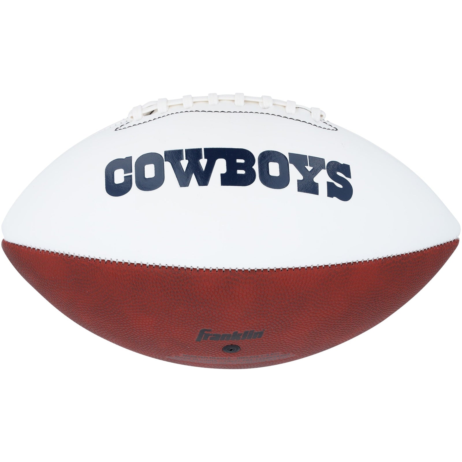 Tony Dorsett Dallas Cowboys Autographed Fanatics Authentic Franklin White Panel Football with "HOF 94" Inscription - The Ballers Bank