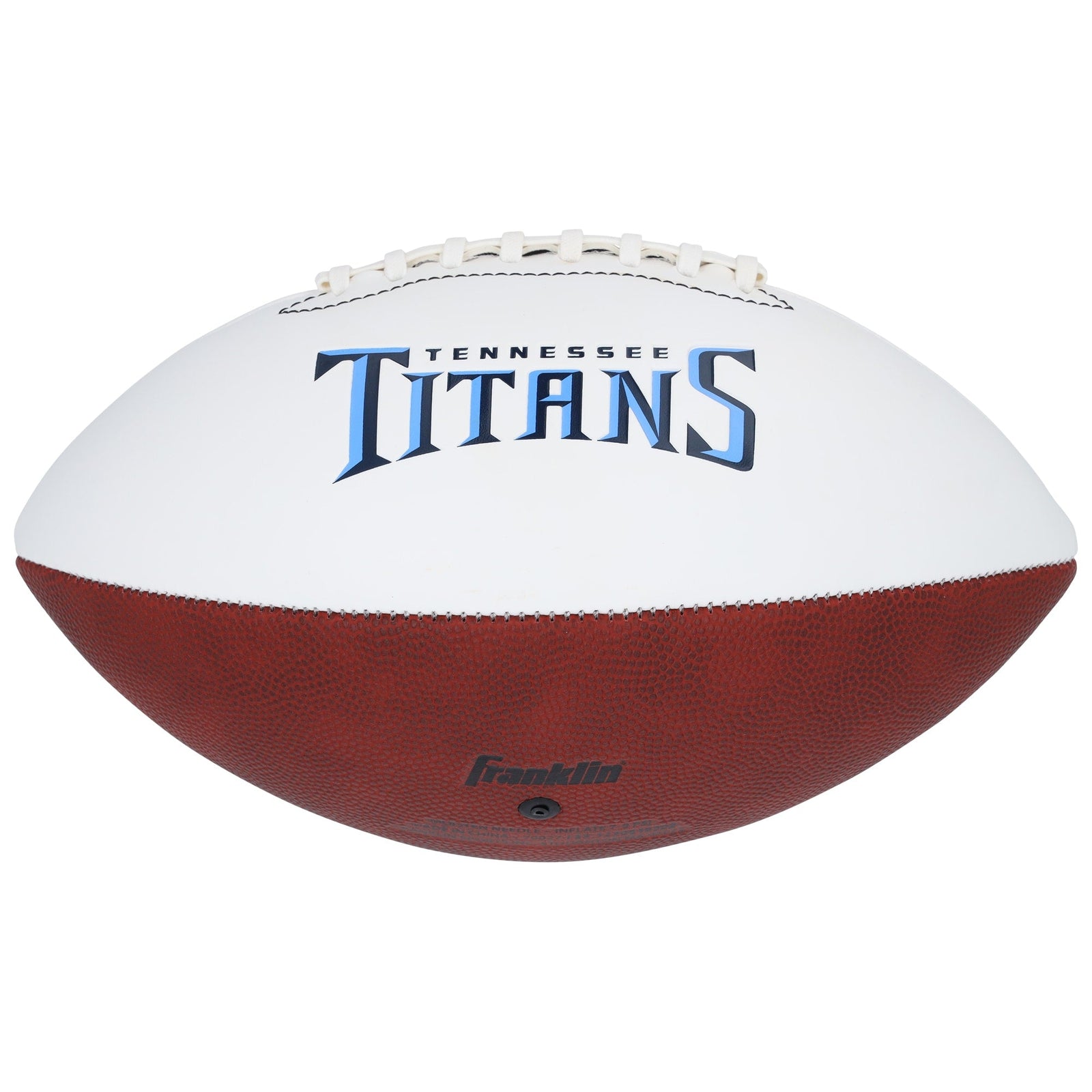 Tony Pollard Tennessee Titans Autographed Fanatics Authentic Franklin White Panel Football - The Ballers Bank