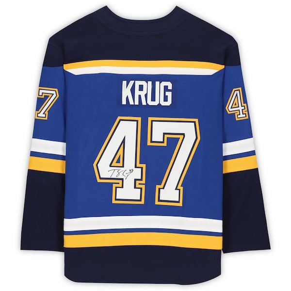 Torey Krug St. Louis Blues Fanatics Authentic Autographed Blue Fanatics Breakaway Jersey - The Ballers Bank