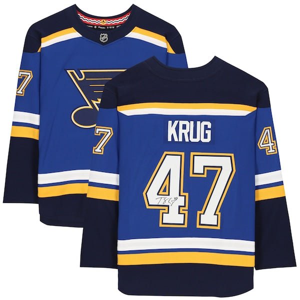 Torey Krug St. Louis Blues Fanatics Authentic Autographed Blue Fanatics Breakaway Jersey - The Ballers Bank