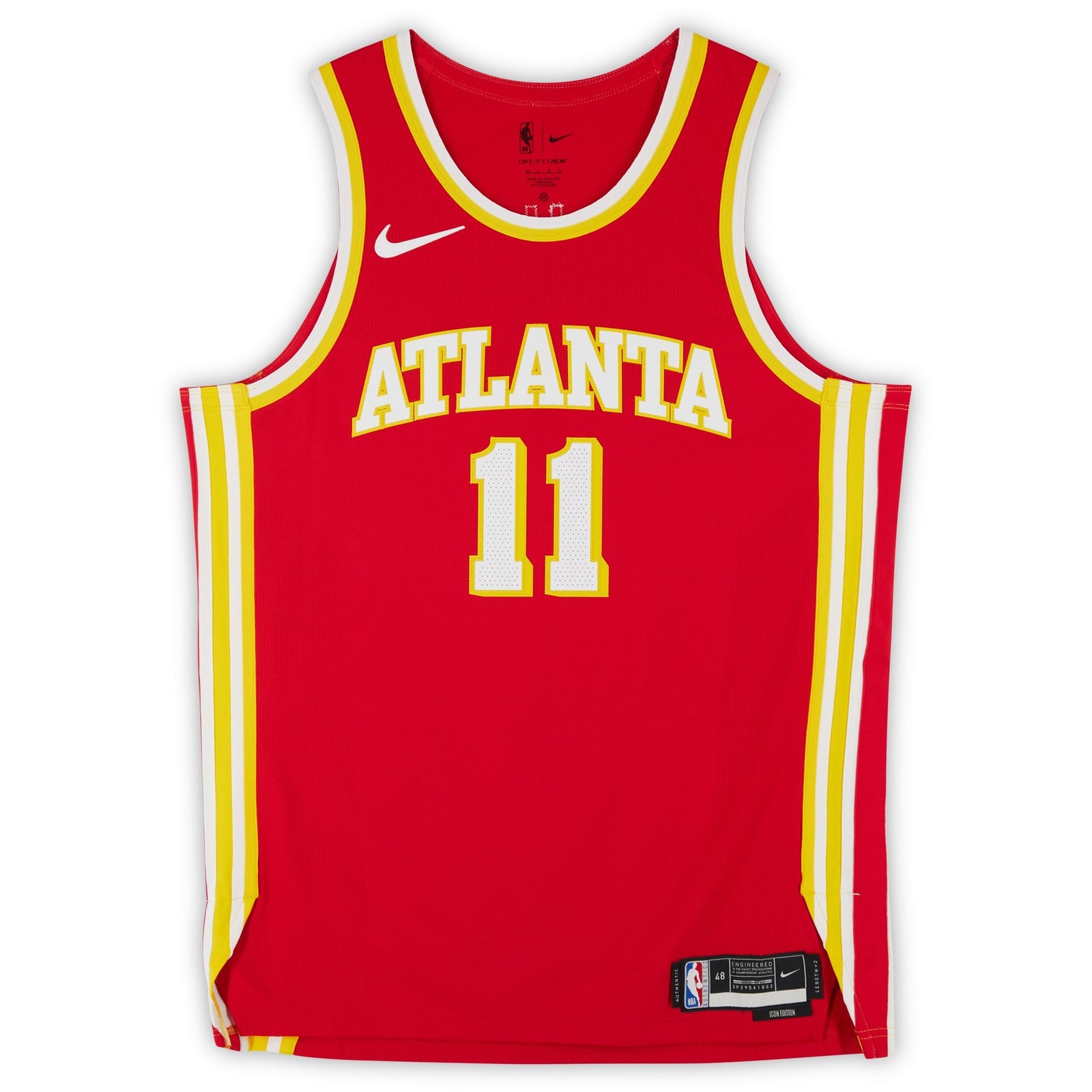 Trae Young Atlanta Hawks Autographed Fanatics Authentic Red Nike Icon Edition Authentic Jersey - The Ballers Bank