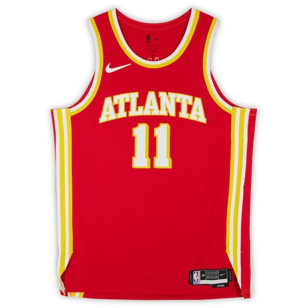 Trae Young Atlanta Hawks Autographed Fanatics Authentic Red Nike Icon Edition Authentic Jersey - The Ballers Bank