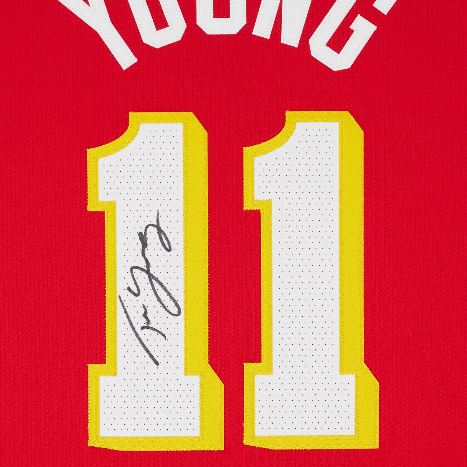 Trae Young Atlanta Hawks Autographed Fanatics Authentic Red Nike Icon Edition Authentic Jersey - The Ballers Bank