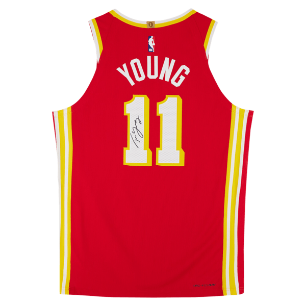 Trae Young Atlanta Hawks Autographed Fanatics Authentic Red Nike Icon Edition Authentic Jersey - The Ballers Bank