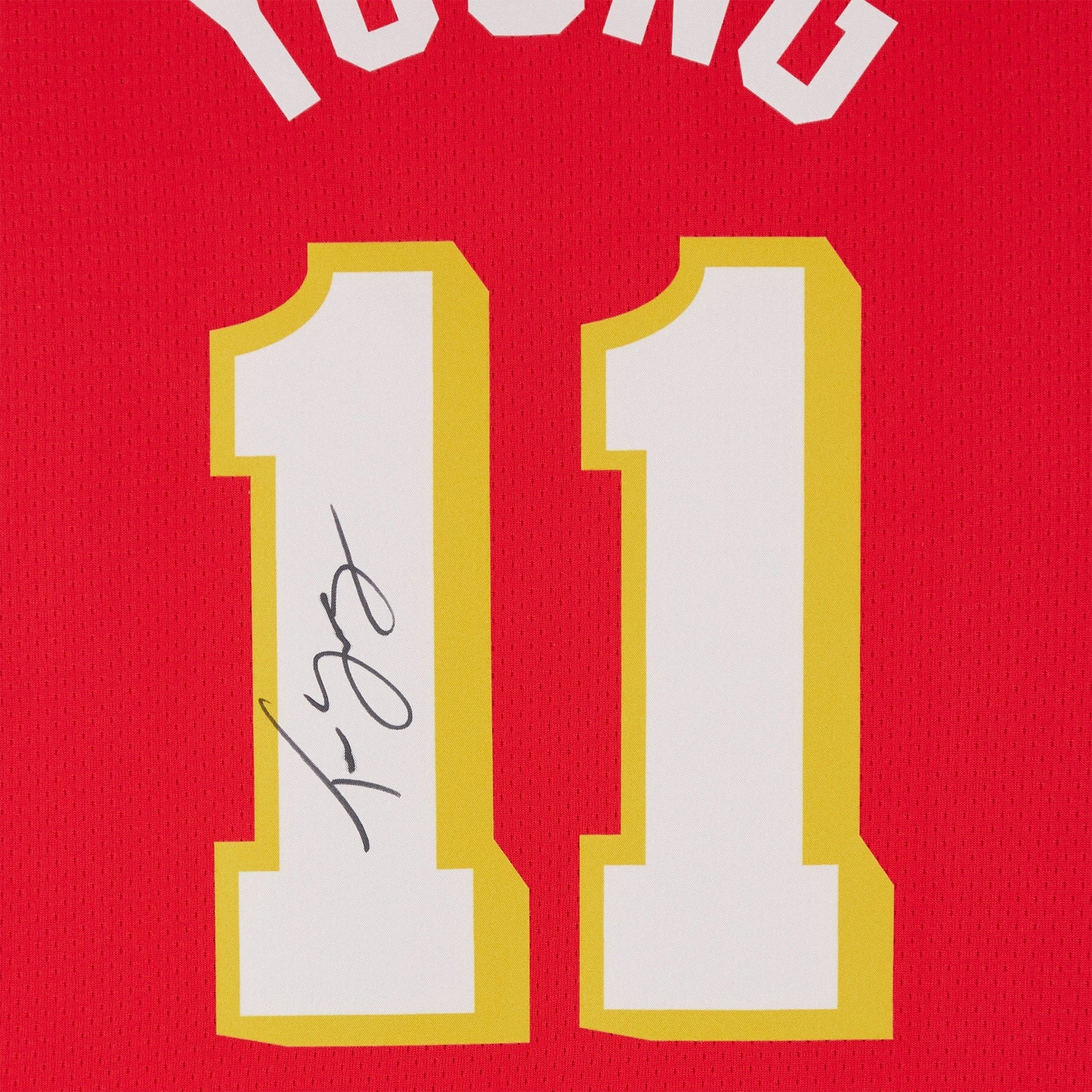 Trae Young Atlanta Hawks Autographed Fanatics Authentic Red Nike Icon Edition Swingman Jersey - The Ballers Bank