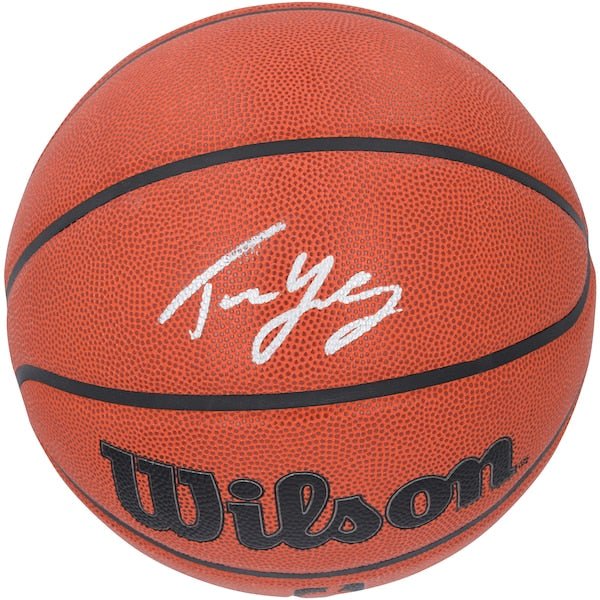 Trae Young Washington Wizards Autographed Fanatics Authentic Wilson Authentic Series Indoor/Outdoor Basketball - The Ballers Bank