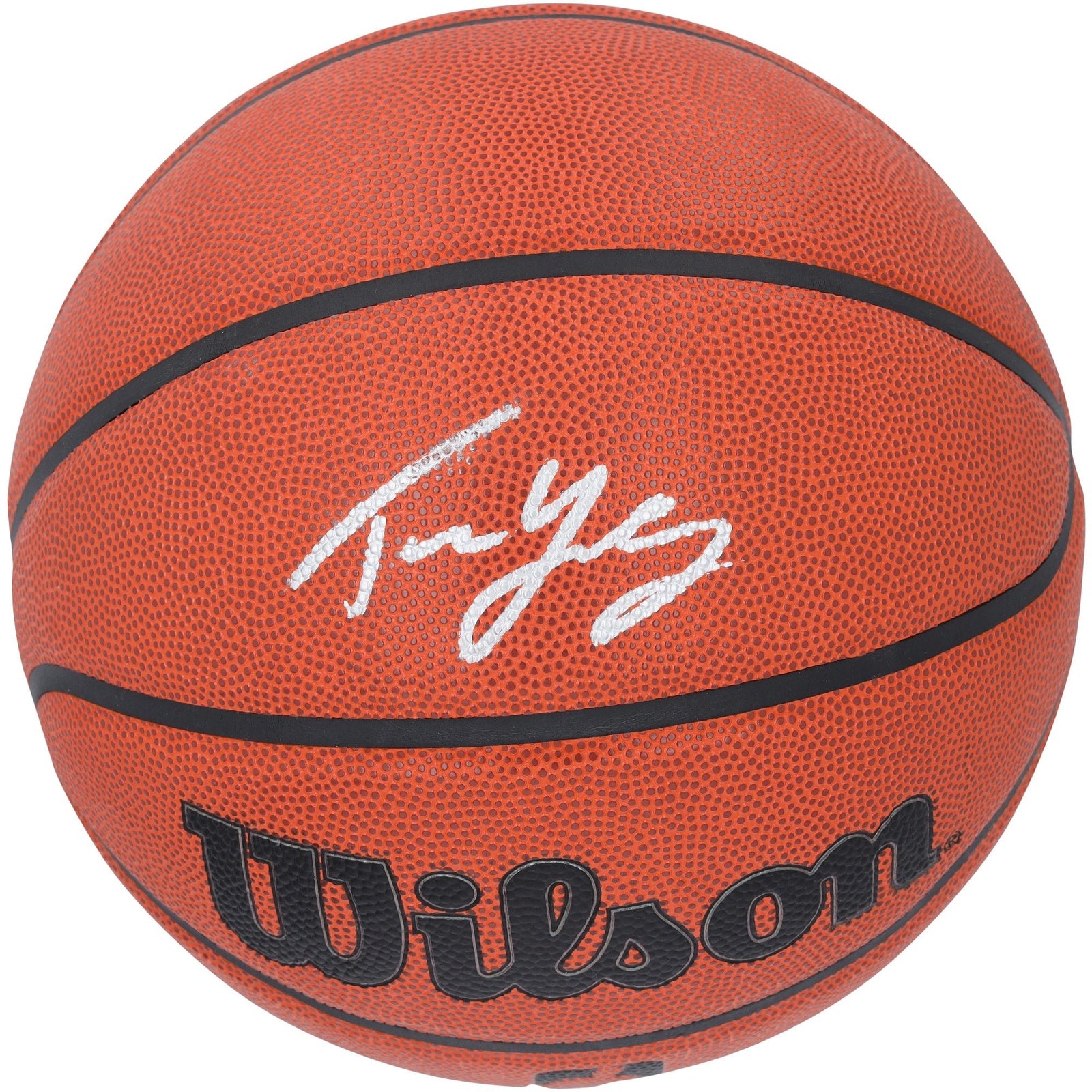 Trae Young Washington Wizards Autographed Fanatics Authentic Wilson Authentic Series Indoor/Outdoor Basketball - The Ballers Bank