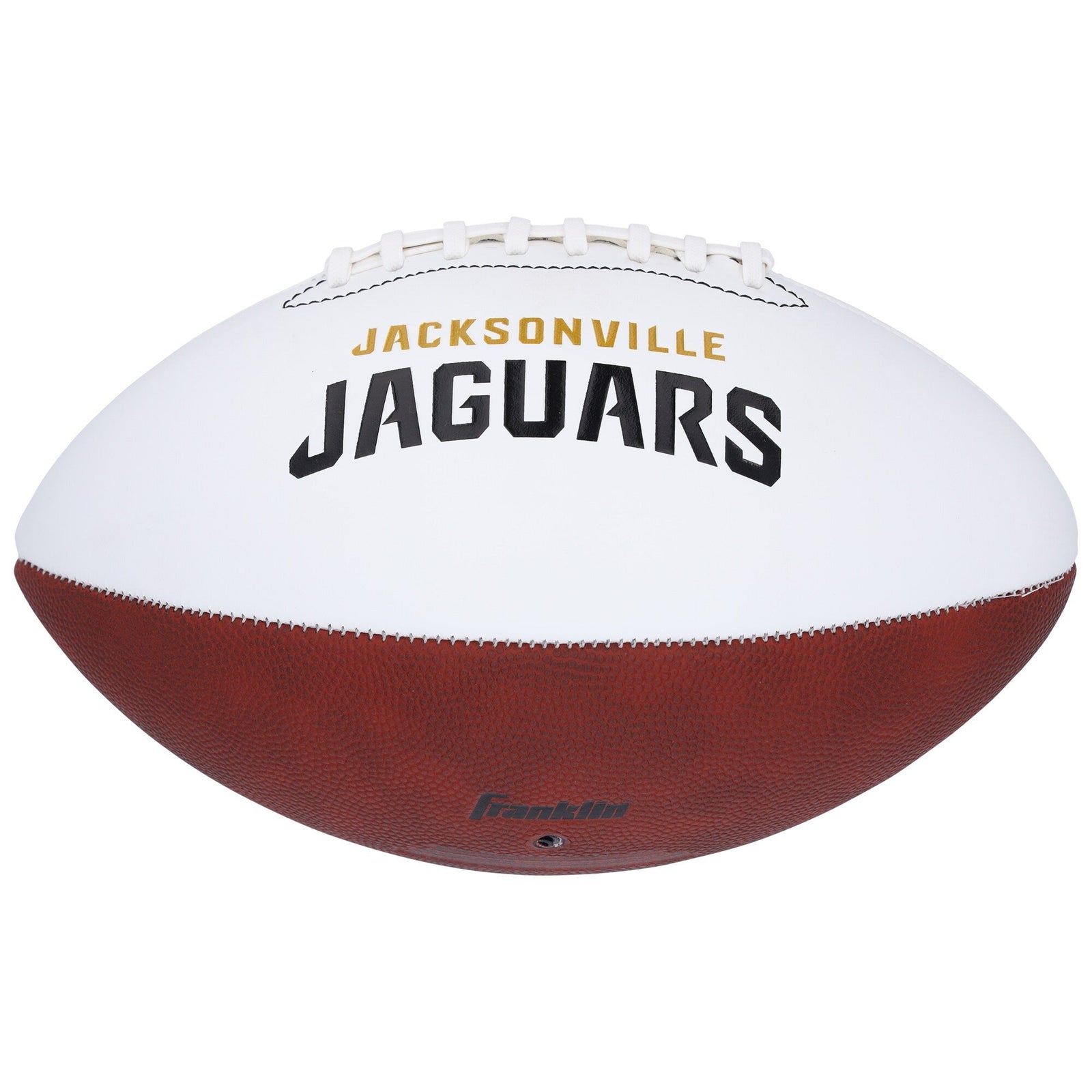 Travis Hunter Jacksonville Jaguars Autographed Fanatics Authentic Franklin White Panel Football - The Ballers Bank