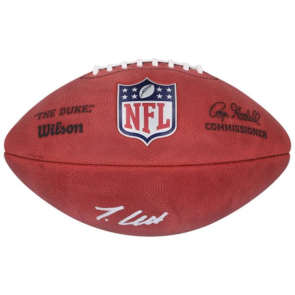 Travis Hunter Jacksonville Jaguars Autographed Fanatics Authentic Wilson Duke Full Color Football - The Ballers Bank