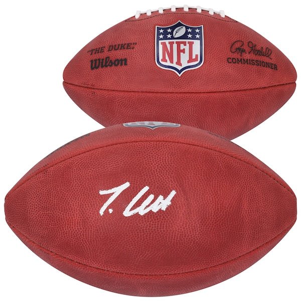 Travis Hunter Jacksonville Jaguars Autographed Fanatics Authentic Wilson Duke Full Color Football - The Ballers Bank