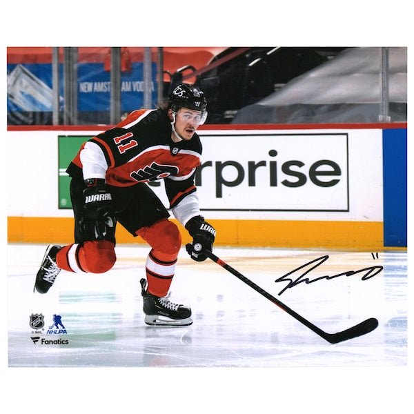 Travis Konecny Philadelphia Flyers Fanatics Authentic Autographed 8" x 10" Reverse Retro Jersey Skating Photograph - The Ballers Bank