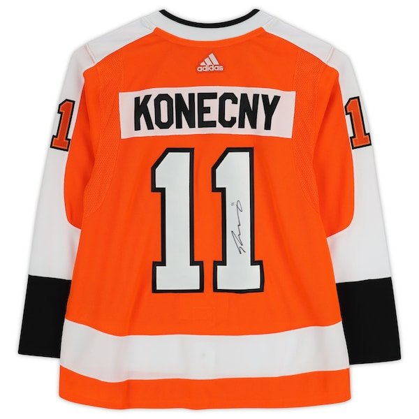 Travis Konecny Philadelphia Flyers Fanatics Authentic Autographed Orange Adidas Authentic Jersey - The Ballers Bank
