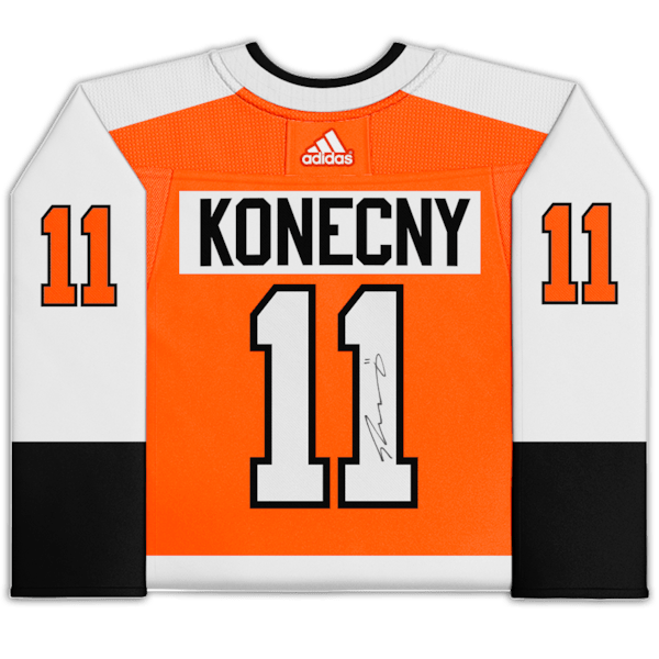 Travis Konecny Philadelphia Flyers Fanatics Authentic Autographed Orange Adidas Authentic Jersey - The Ballers Bank