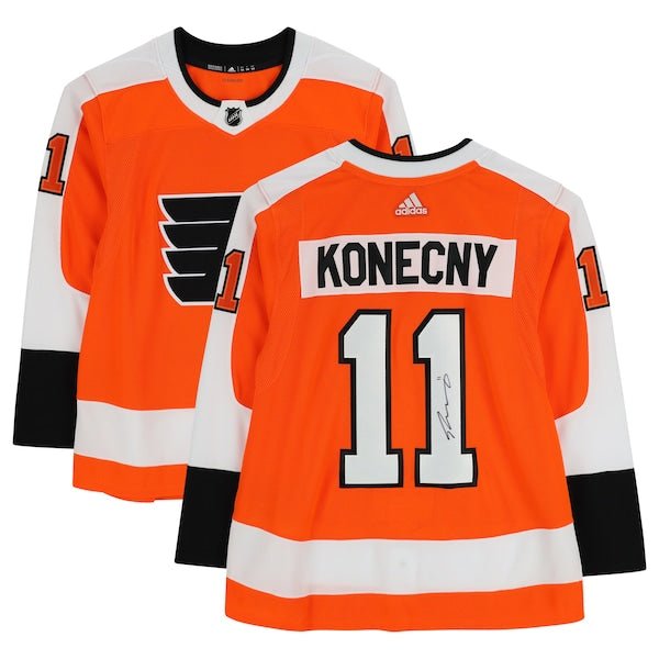 Travis Konecny Philadelphia Flyers Fanatics Authentic Autographed Orange Adidas Authentic Jersey - The Ballers Bank