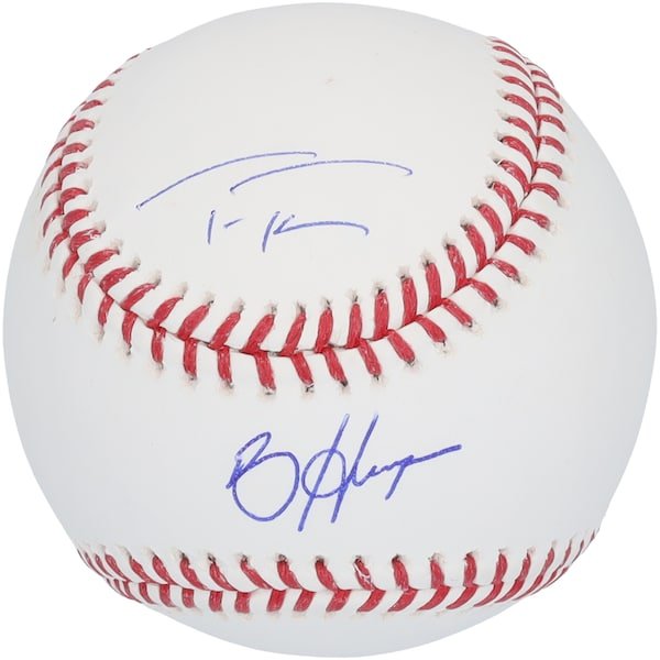 Trea Turner & Bryce Harper Philadelphia Phillies Autographed Fanatics Authentic Baseball - The Ballers Bank
