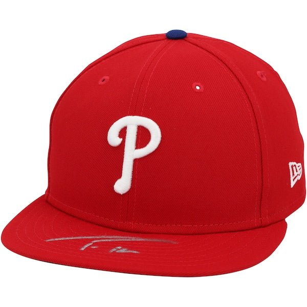 Trea Turner Philadelphia Phillies Autographed Fanatics Authentic New Era Baseball Cap - The Ballers Bank