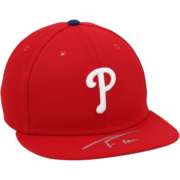 Trea Turner Philadelphia Phillies Autographed Fanatics Authentic New Era Baseball Cap - The Ballers Bank