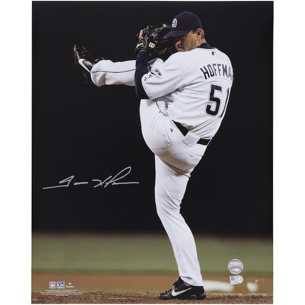Trevor Hoffman San Diego Padres Autographed Fanatics Authentic 16" x 20" Pitching Photograph - The Ballers Bank