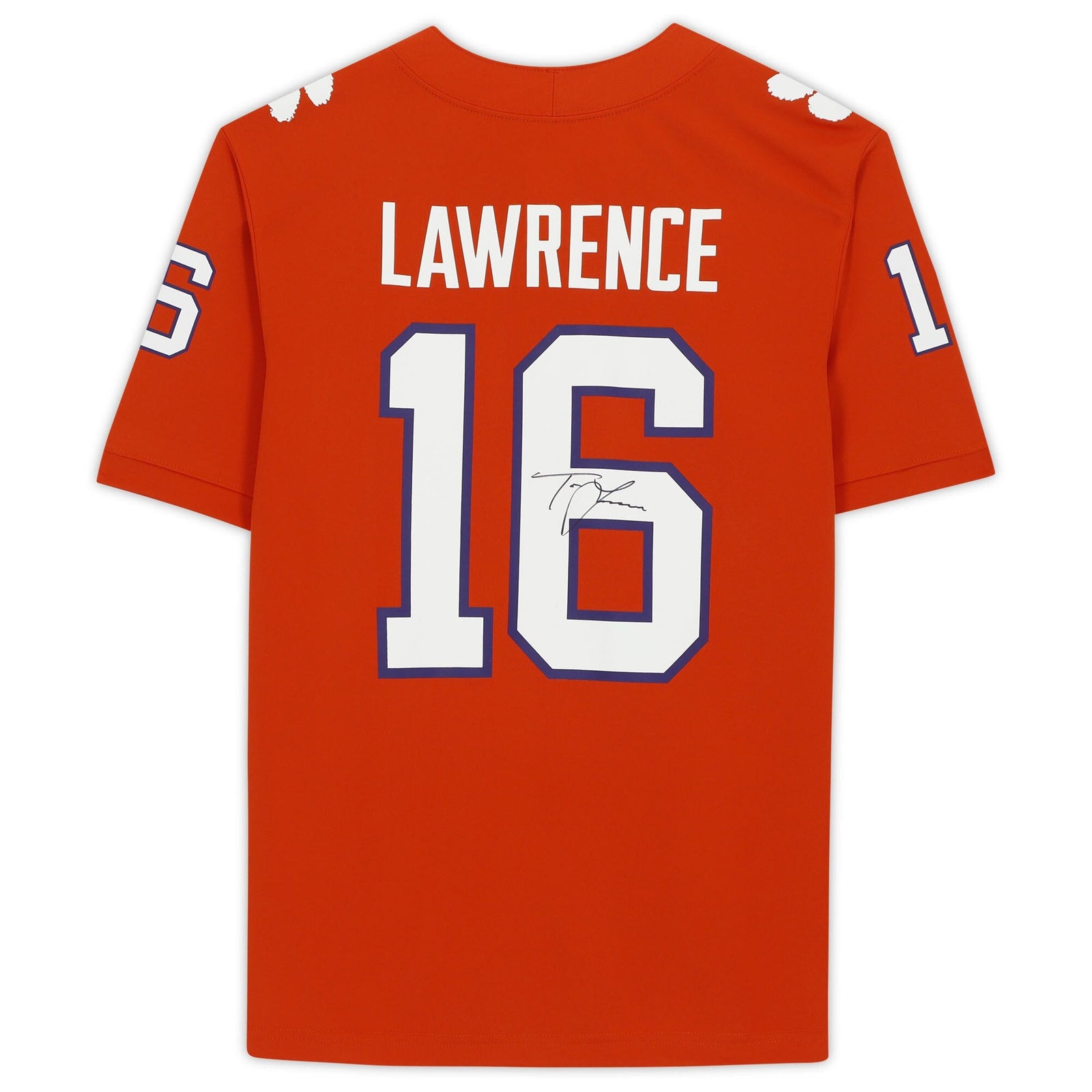 Trevor Lawrence Clemson Tigers Fanatics Authentic Autographed Orange Nike Game Jersey - Signature on Back - The Ballers Bank