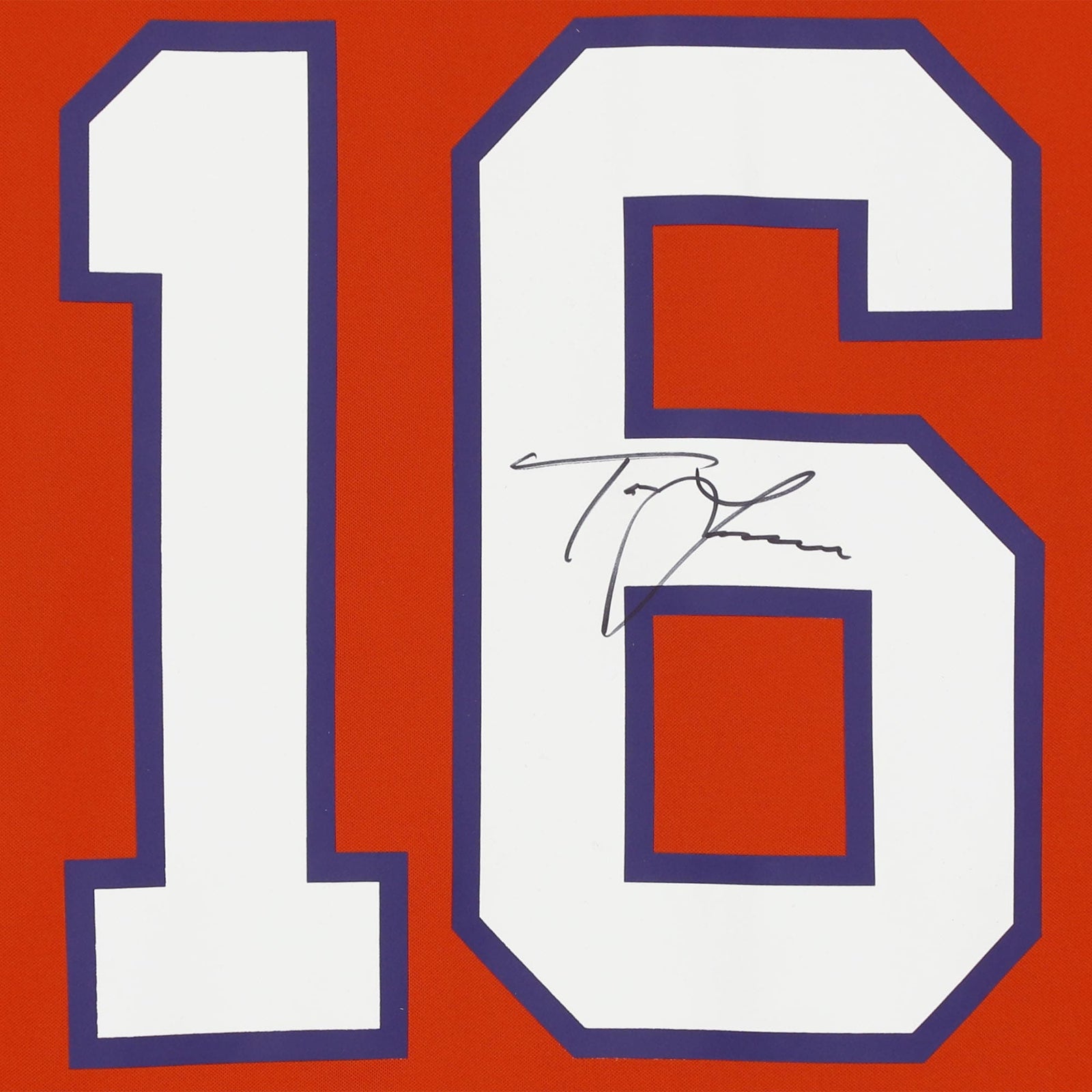 Trevor Lawrence Clemson Tigers Fanatics Authentic Autographed Orange Nike Game Jersey - Signature on Back - The Ballers Bank