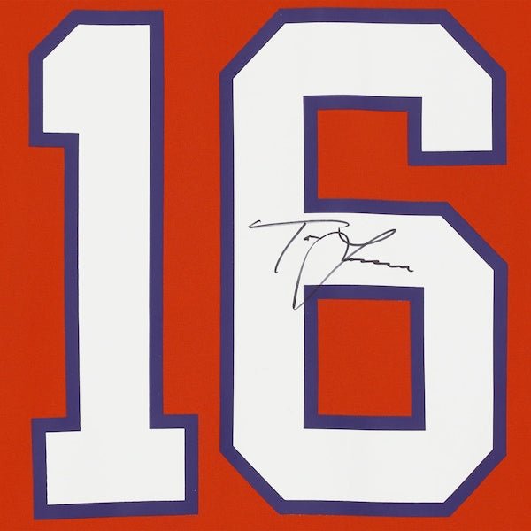 Trevor Lawrence Clemson Tigers Fanatics Authentic Autographed Orange Nike Game Jersey - Signature on Back - The Ballers Bank