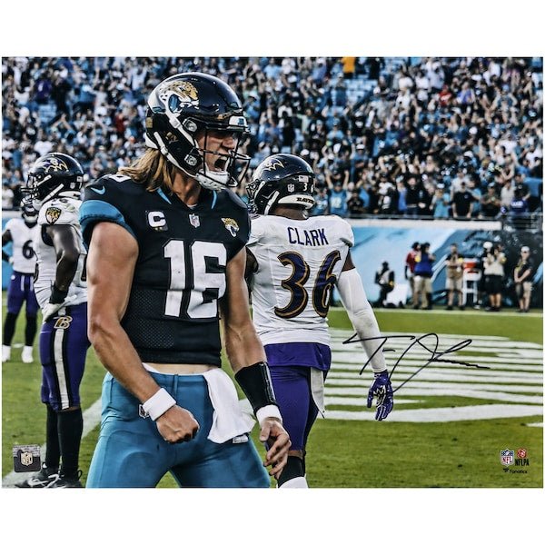 Trevor Lawrence Jacksonville Jaguars Autographed Fanatics Authentic 16" x 20" Scream Photograph - The Ballers Bank