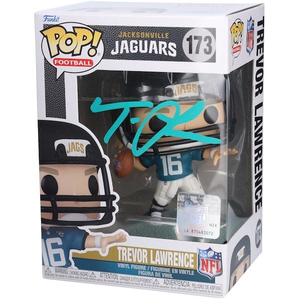 Trevor Lawrence Jacksonville Jaguars Autographed Fanatics Authentic 173 Funko Pop! - The Ballers Bank
