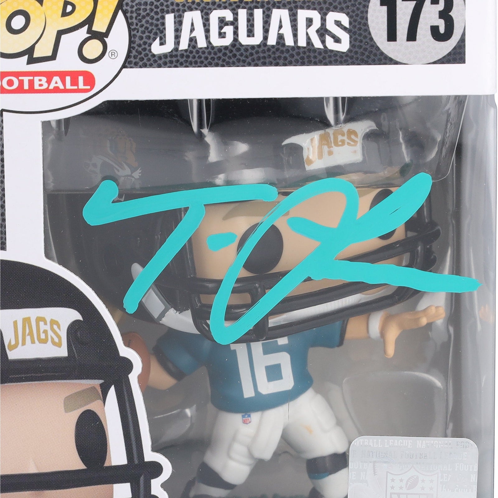Trevor Lawrence Jacksonville Jaguars Autographed Fanatics Authentic 173 Funko Pop! - The Ballers Bank