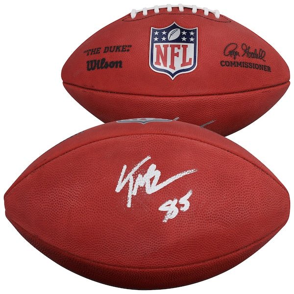 Trey McBride Arizona Cardinals Autographed Fanatics Authentic Duke Full Color Football - The Ballers Bank