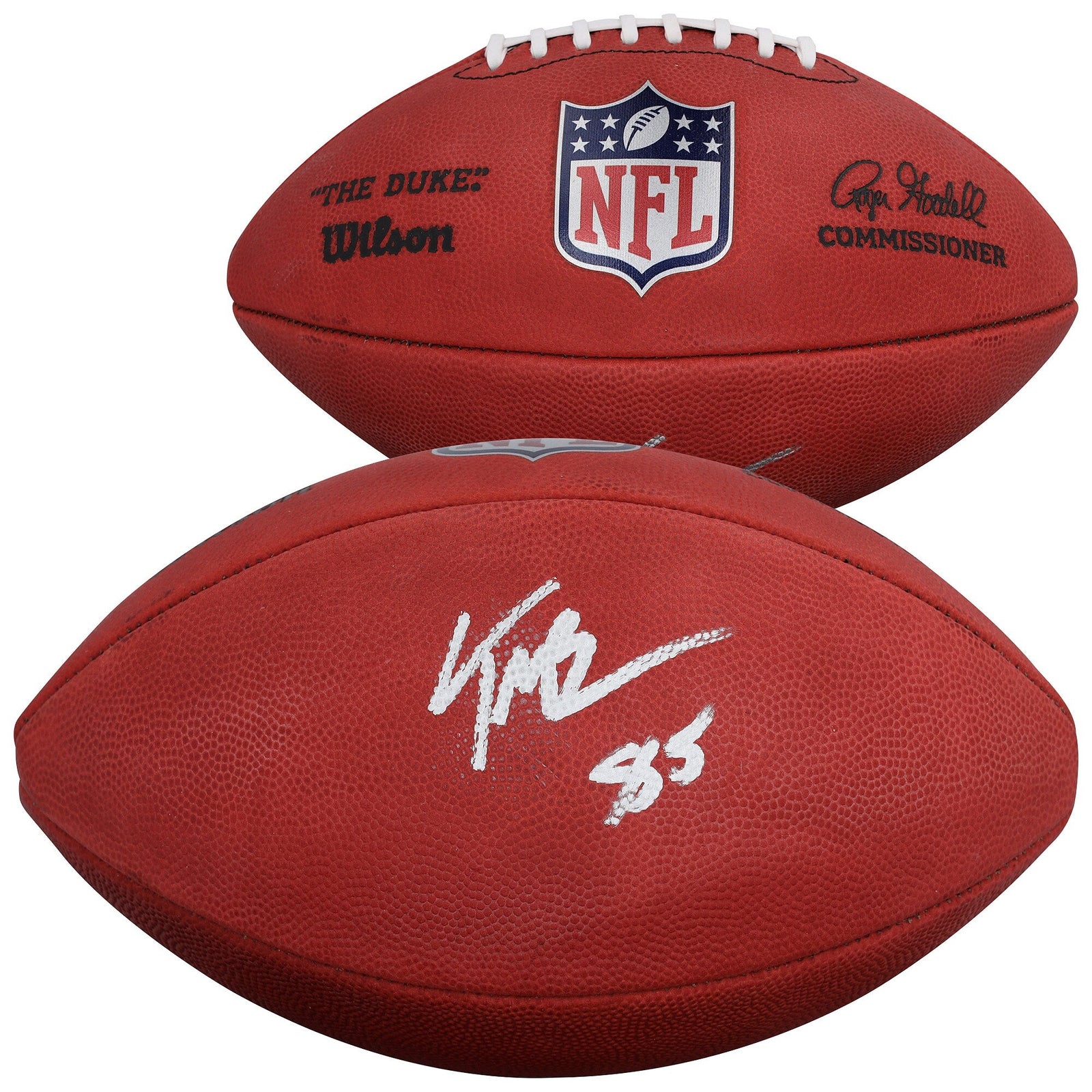Trey McBride Arizona Cardinals Autographed Fanatics Authentic Duke Full Color Football - The Ballers Bank
