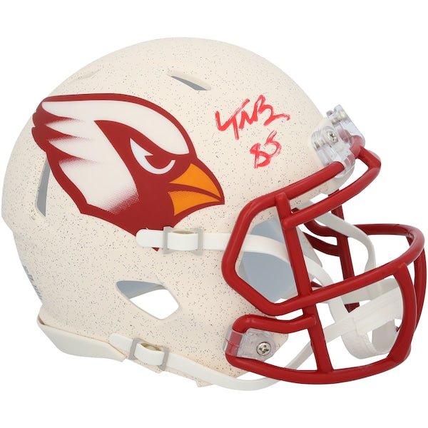 Trey McBride Arizona Cardinals Autographed Fanatics Authentic Riddell 2025 Rivalry Speed Mini Helmet - The Ballers Bank