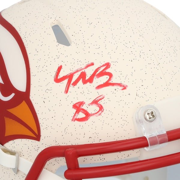 Trey McBride Arizona Cardinals Autographed Fanatics Authentic Riddell 2025 Rivalry Speed Mini Helmet - The Ballers Bank