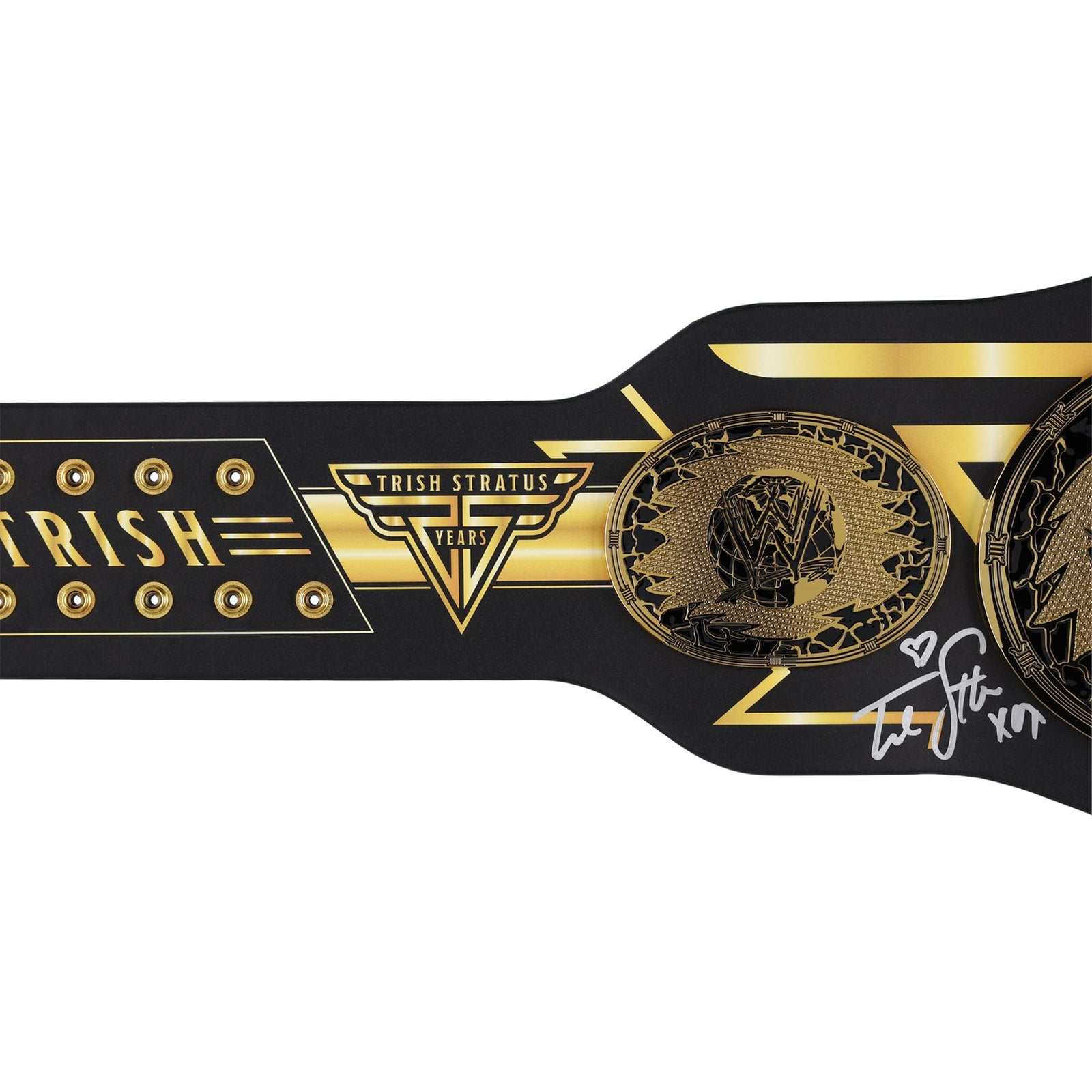 Trish Stratus WWE Autographed Fanatics Authentic 25 Years Anniversary Signature Series Replica Title Belt - The Ballers Bank