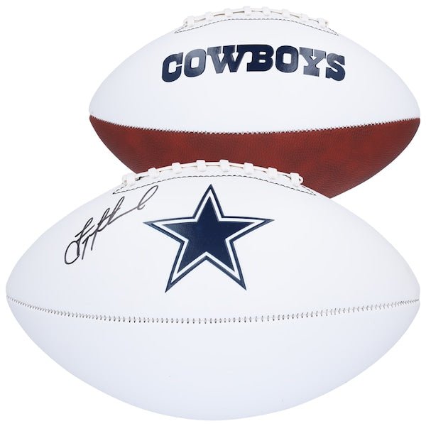 Troy Aikman Dallas Cowboys Autographed Fanatics Authentic Franklin White Panel Football - The Ballers Bank