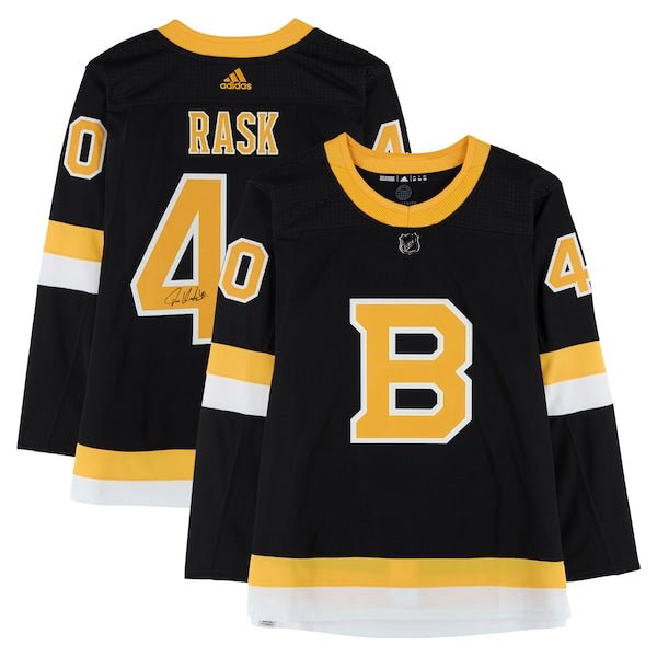 Tuukka Rask Boston Bruins Autographed Fanatics Authentic Black Alternate adidas Authentic Jersey - The Ballers Bank