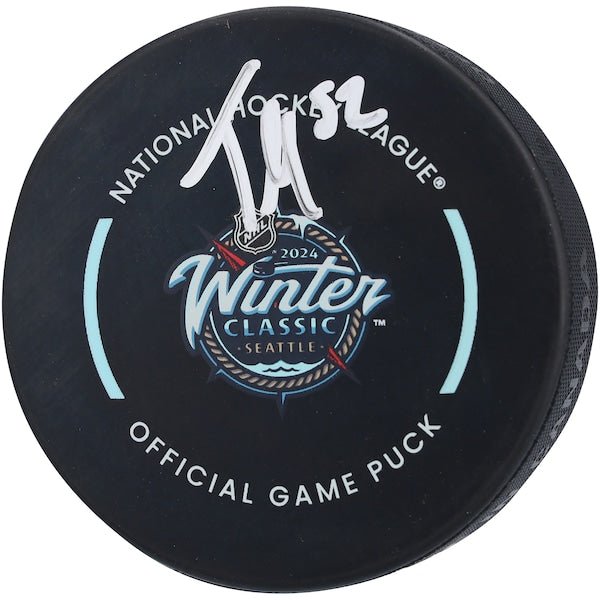 Tye Kartye Seattle Kraken Autographed Fanatics Authentic 2024 Winter Classic Hockey Puck - The Ballers Bank