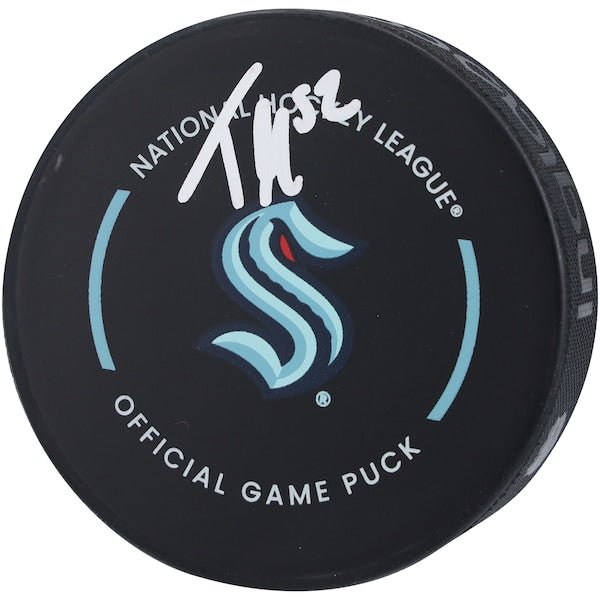 Tye Kartye Seattle Kraken Autographed Fanatics Authentic Official Game Puck - The Ballers Bank