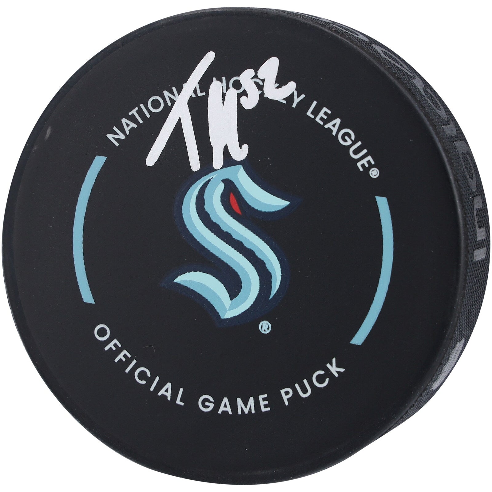 Tye Kartye Seattle Kraken Autographed Fanatics Authentic Official Game Puck - The Ballers Bank