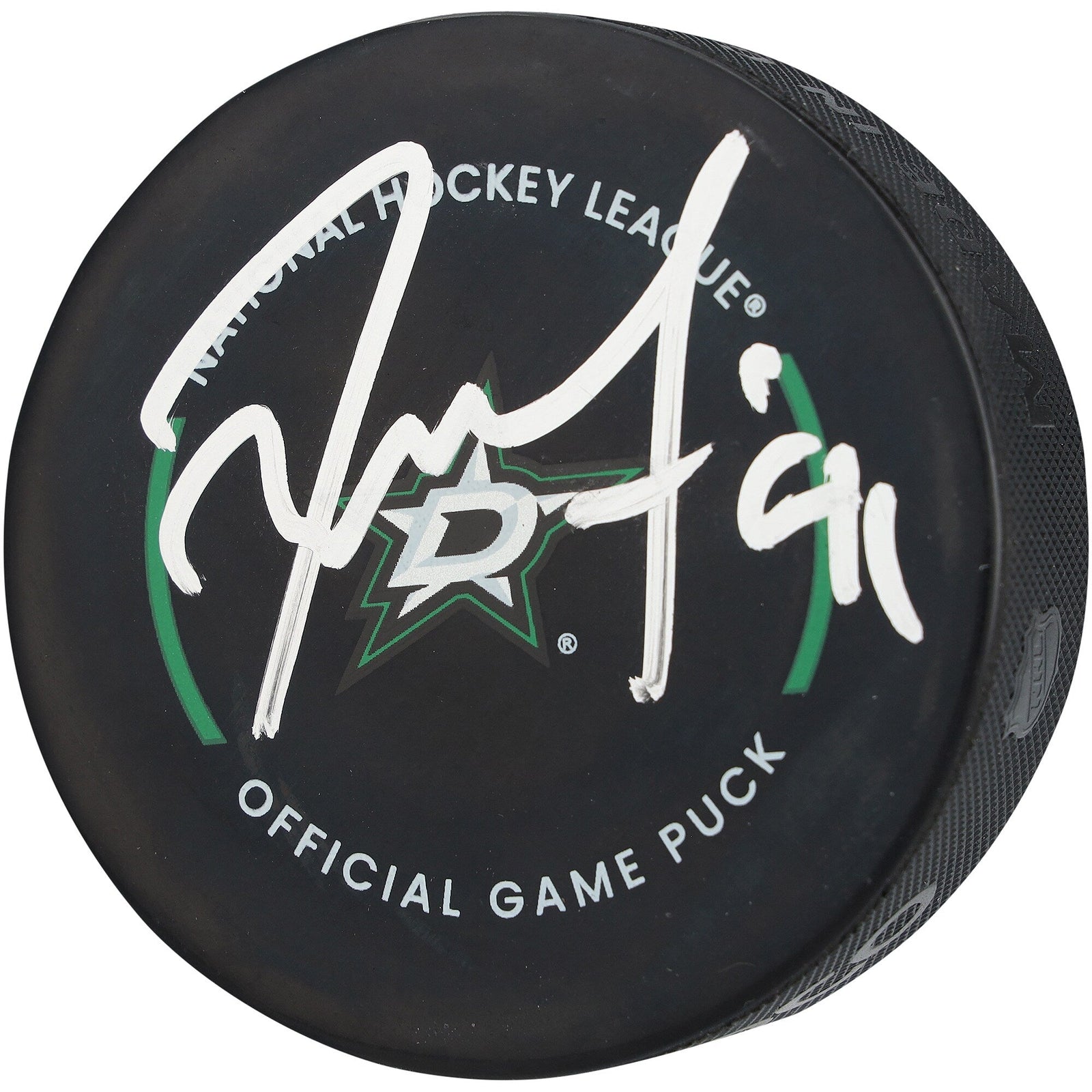 Tyler Seguin Dallas Stars Autographed Fanatics Authentic Official Game Puck - The Ballers Bank