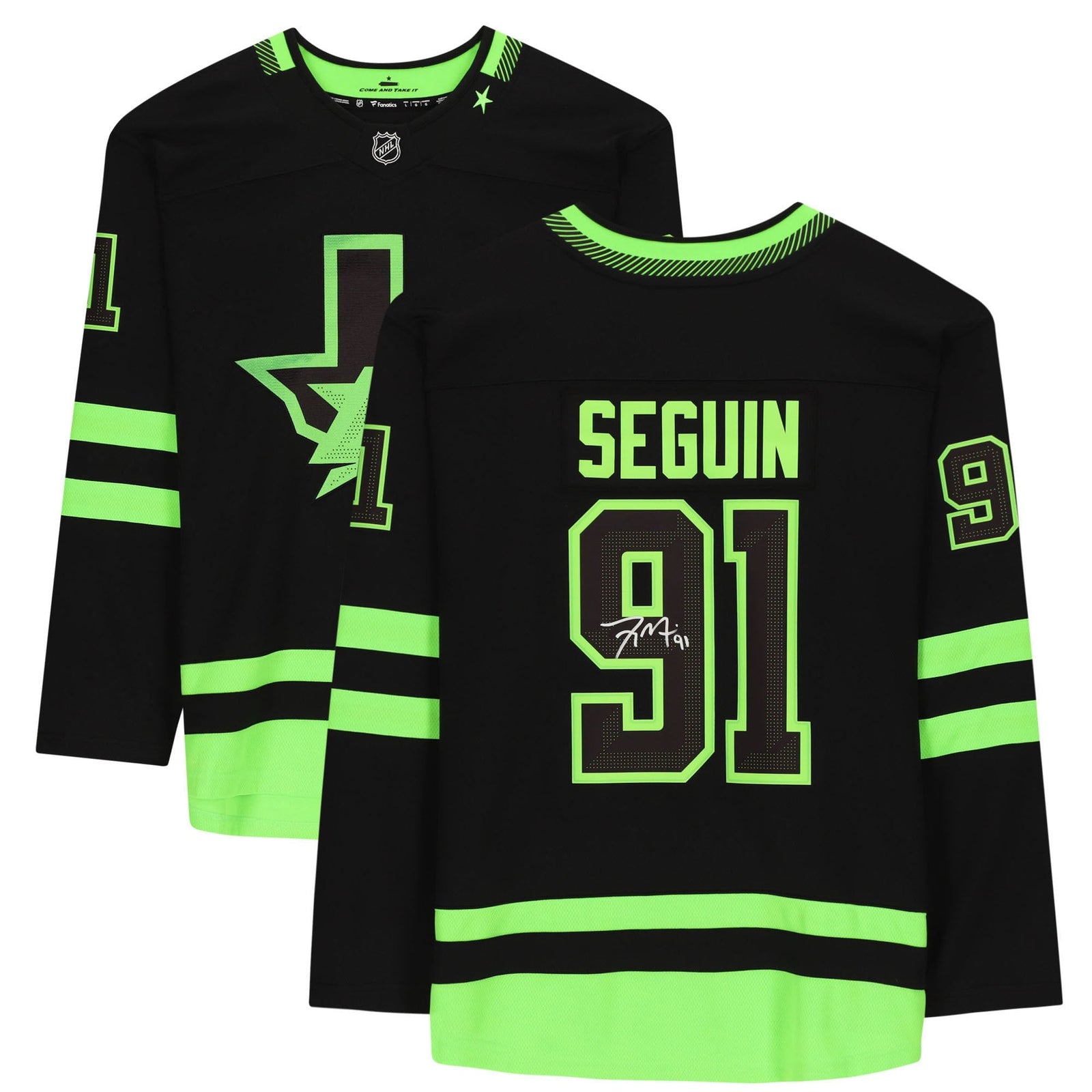 Tyler Seguin Dallas Stars Fanatics Authentic Autographed Black Alternate Fanatics Breakaway Jersey - The Ballers Bank