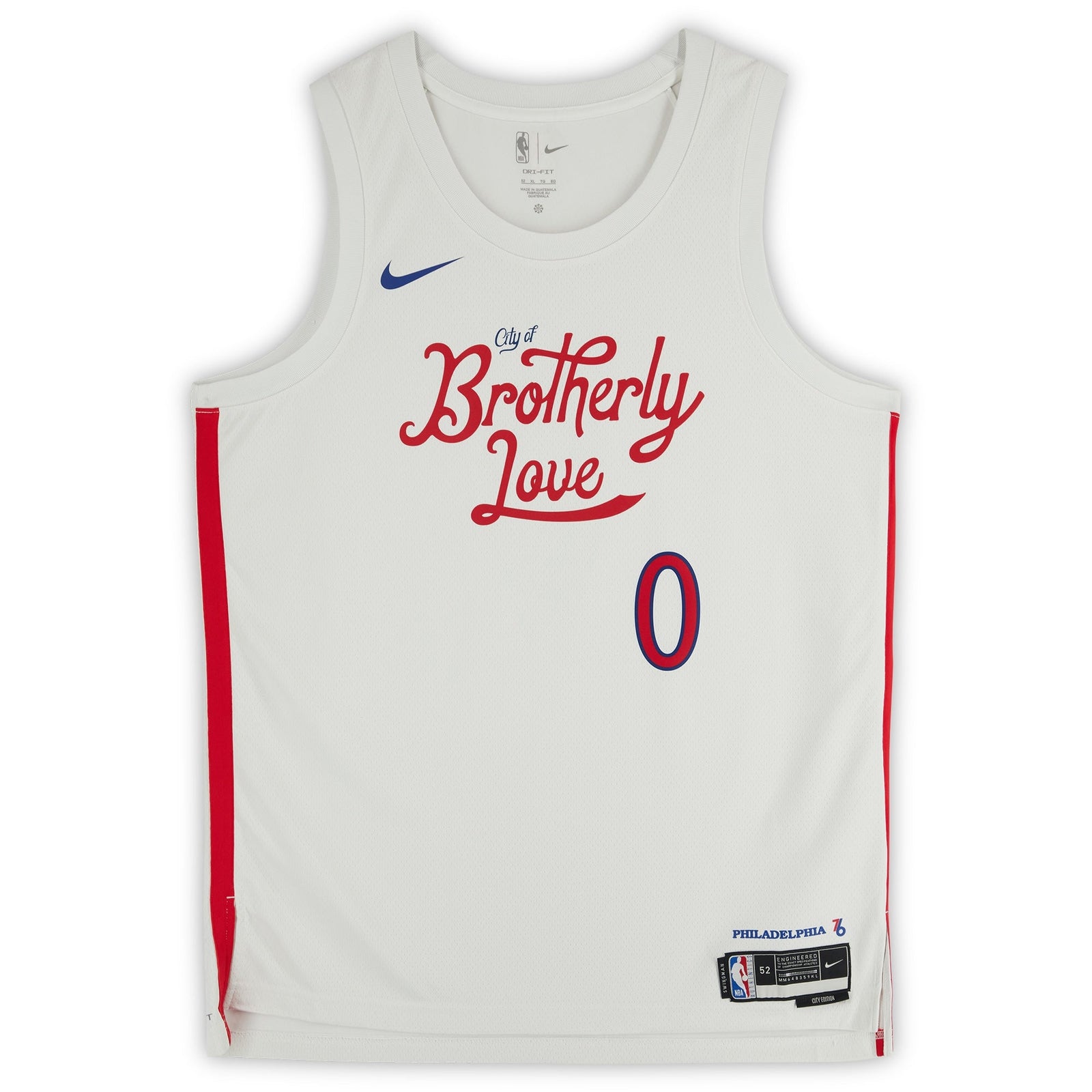 Tyrese Maxey Philadelphia 76ers Autographed Fanatics Authentic White Nike 2022 - 23 City Edition Swingman Jersey - The Ballers Bank