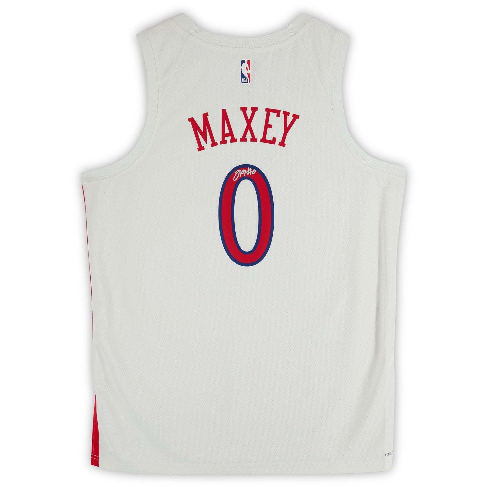 Tyrese Maxey Philadelphia 76ers Autographed Fanatics Authentic White Nike 2022 - 23 City Edition Swingman Jersey - The Ballers Bank