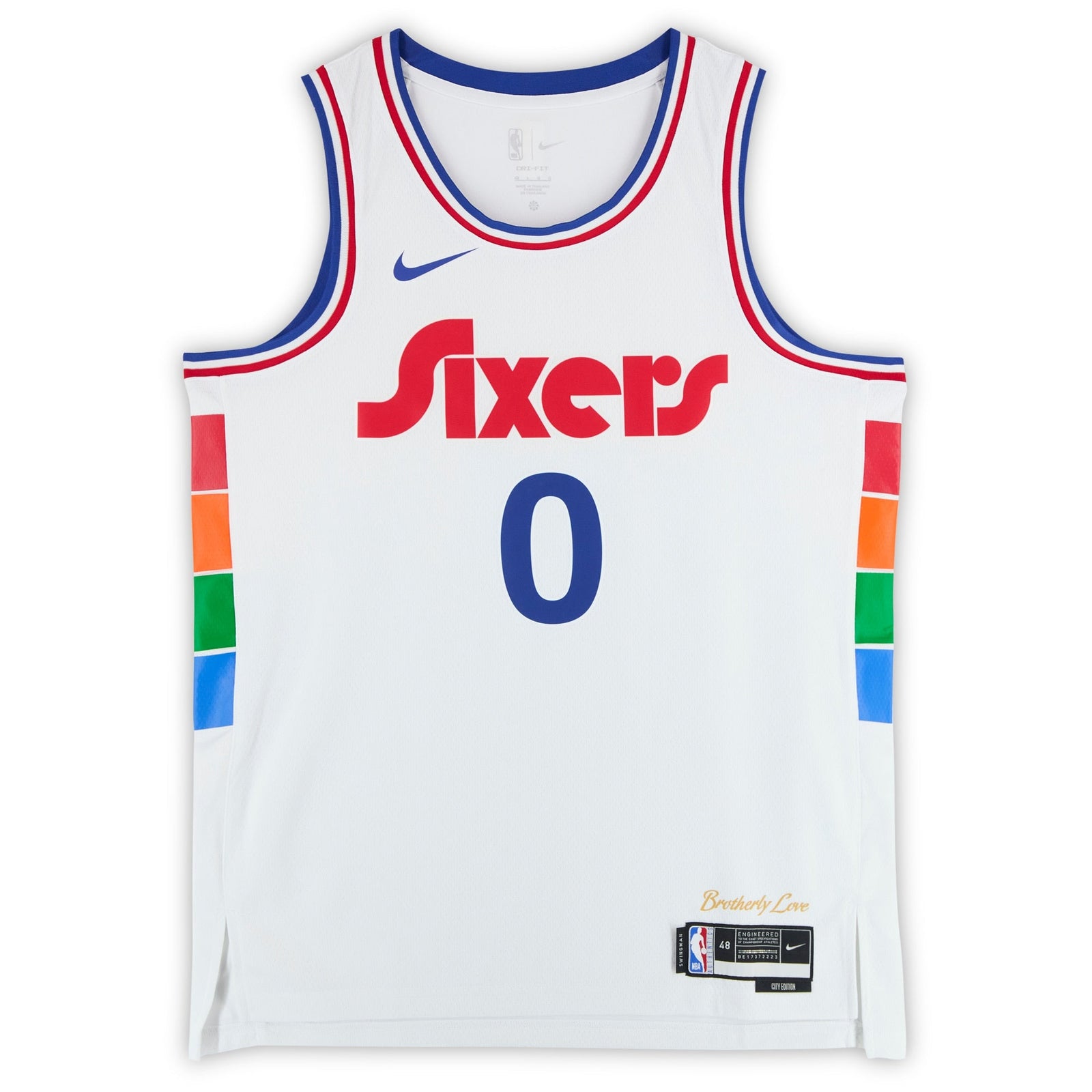 Tyrese Maxey Philadelphia 76ers Autographed Fanatics Authentic White Nike 2024 - 25 City Edition Swingman Jersey - The Ballers Bank