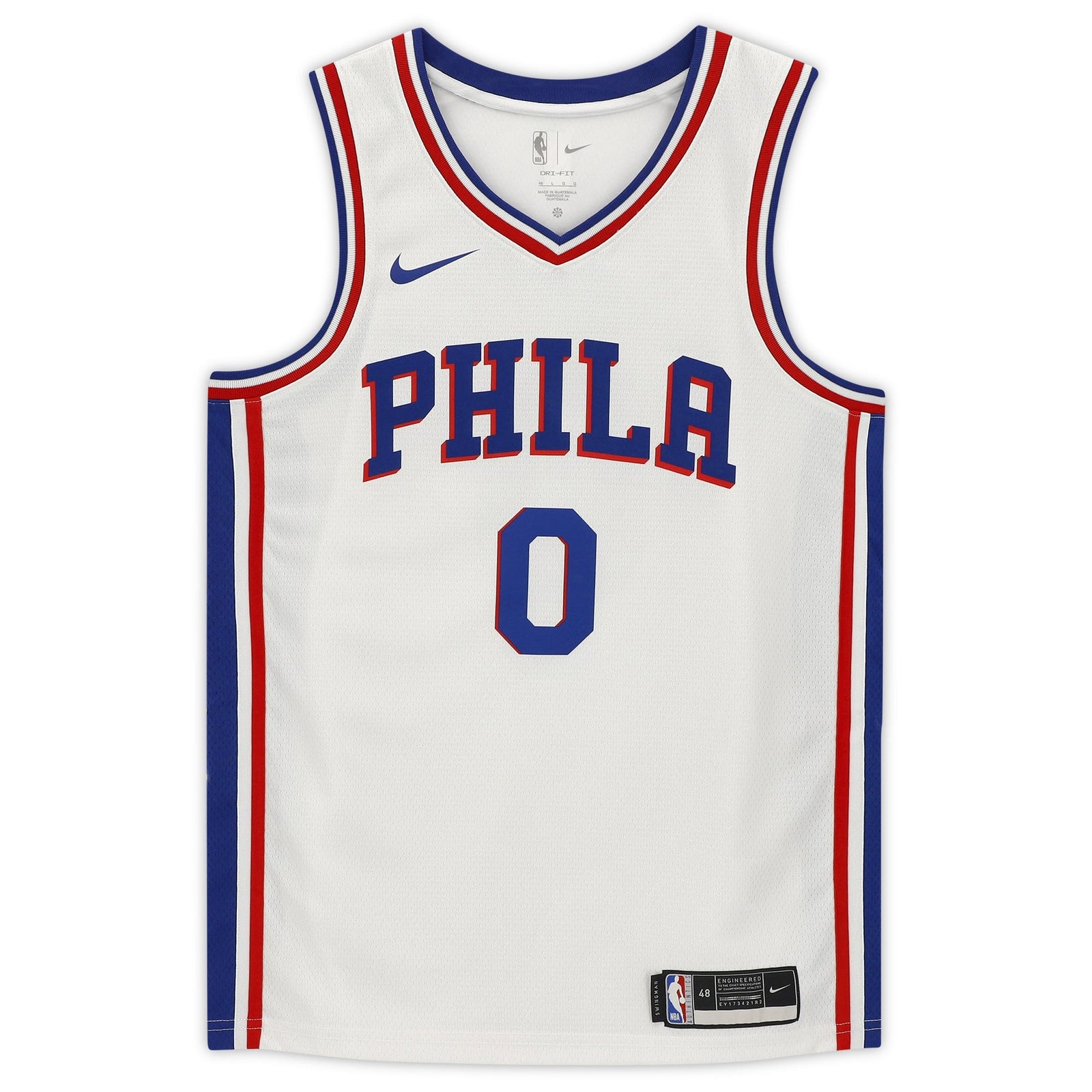 Tyrese Maxey Philadelphia 76ers Fanatics Authentic Autographed Nike 2020 - 21 Association Edition Swingman Jersey - White - The Ballers Bank